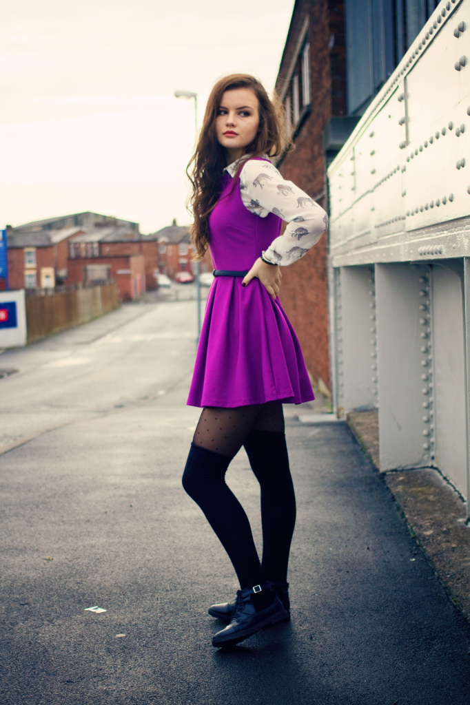 purple-skater-dress-black-high-socks