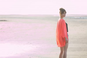Blackpool beach photoshoot with UK teen fashion blogger