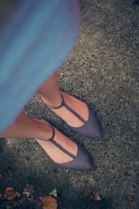 Grey pointed toe shoe from Dorothy Perkins
