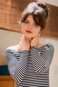 Bright portrait of UK teen fashion blogger