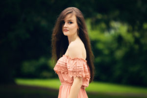 Teen portrait sheet. Feminine, pale skin