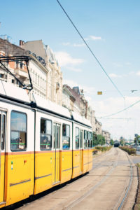 Metro tram in Budapest