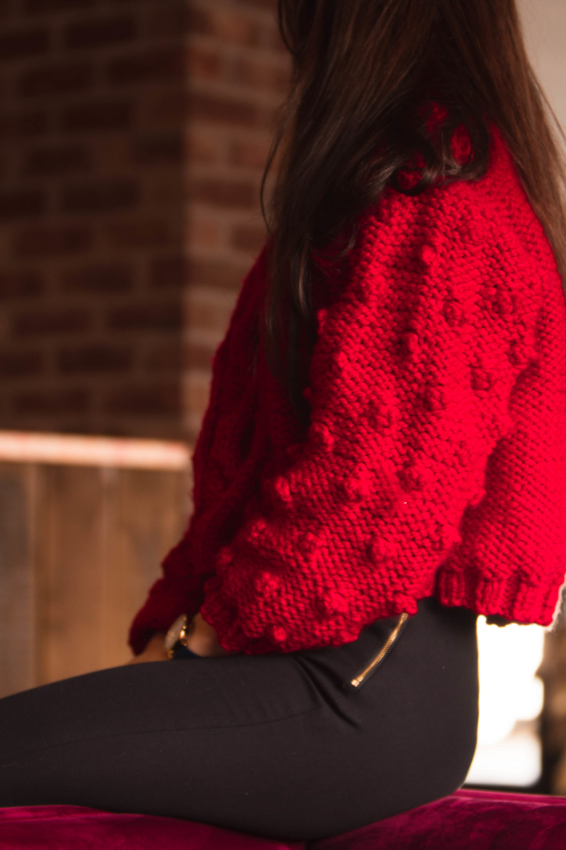 the Big Red Jumper | handknit super chunky sweater