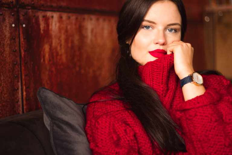 the Big Red Jumper | handknit super chunky sweater