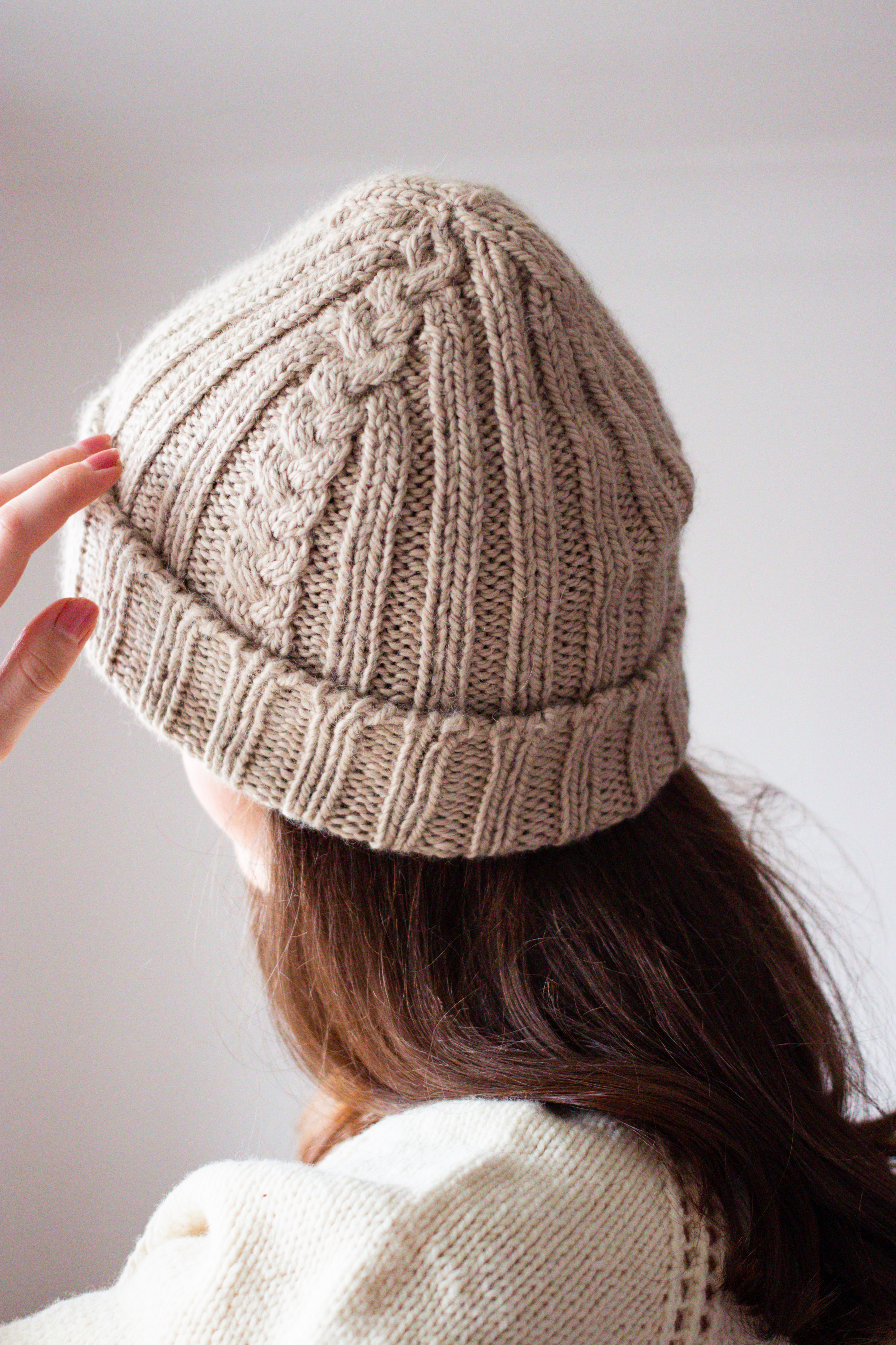 the Muasdale Hat simple chunky hat knitting pattern